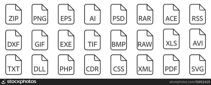 Document File Type Format line