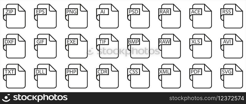 Document File Type Format line