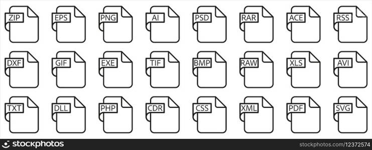 Document File Type Format line