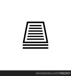 Document. Flat Vector Icon. Simple black symbol on white background. Document Flat Vector Icon