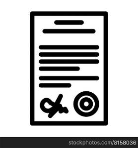 document folder line icon vector. document folder sign. isolated contour symbol black illustration. document folder line icon vector illustration
