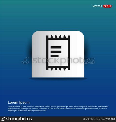 Document Icon - Blue Sticker button