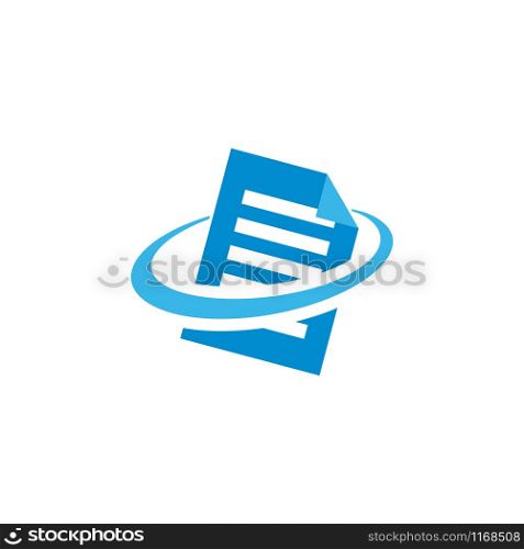Document icon design template vector isolated illustration. Document icon design template vector isolated
