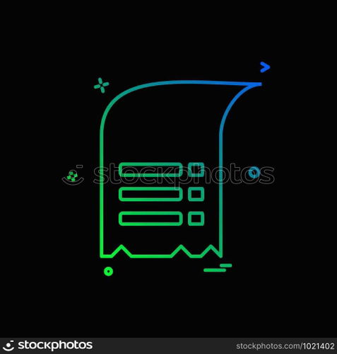 Document icon design vector