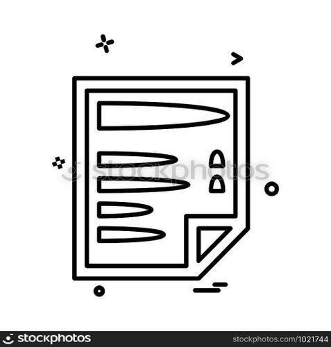 Document icon design vector 