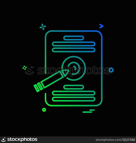 Document icon design vector