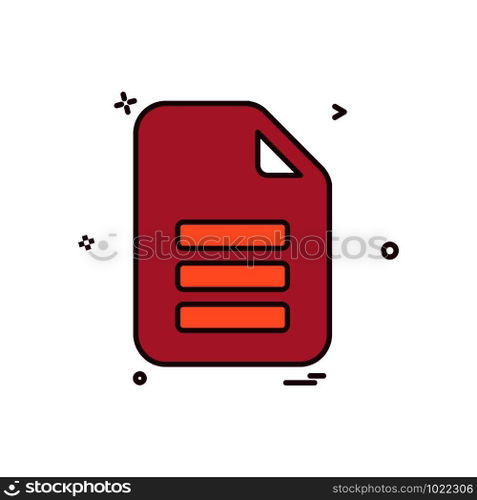 Document icon design vector