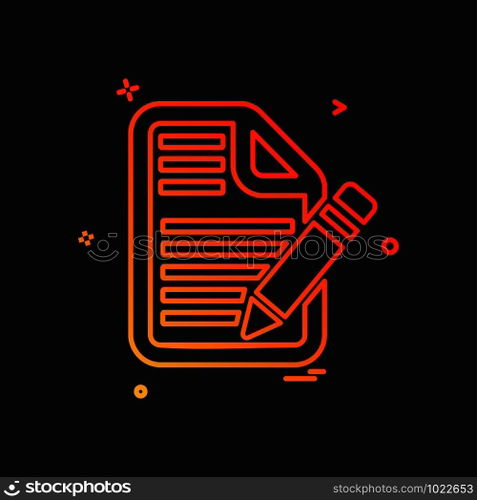 Document icon design vector