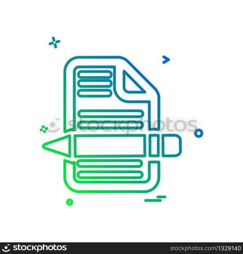 Document icon design vector
