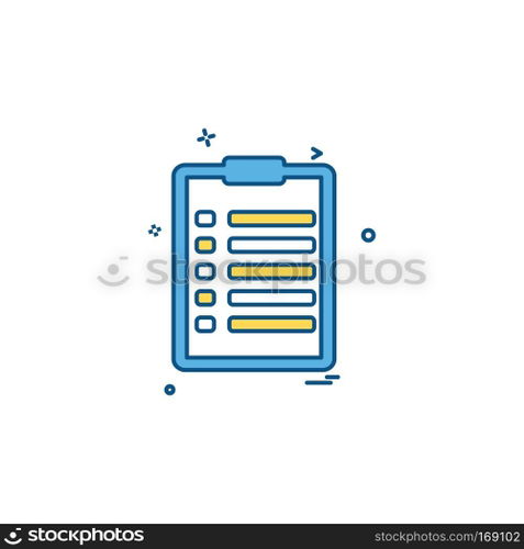 Document icon design vector
