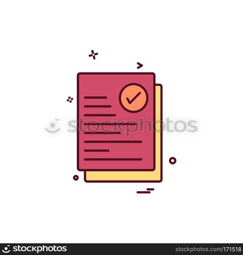 Document icon design vector