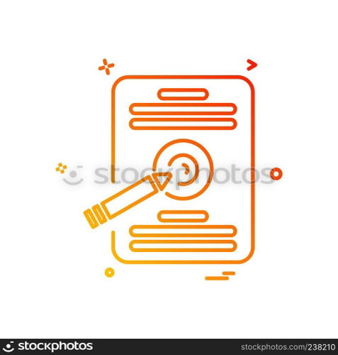 Document icon design vector