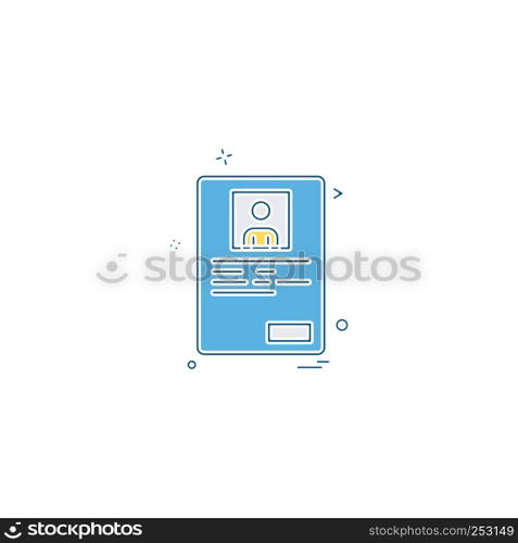 Document icon design vector