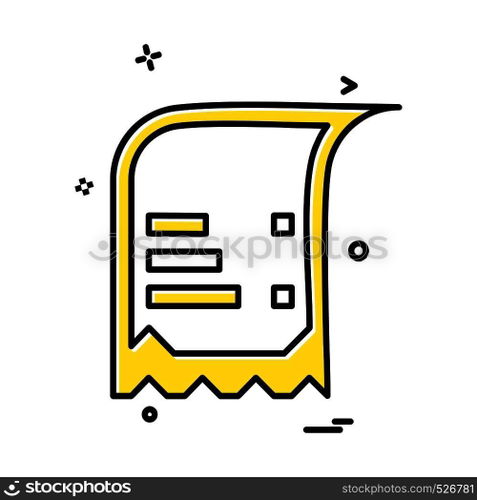 Document icon design vector