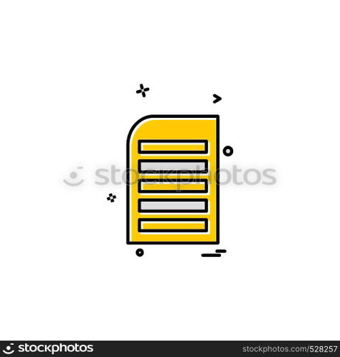 Document icon design vector