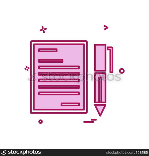 Document icon design vector