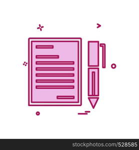 Document icon design vector