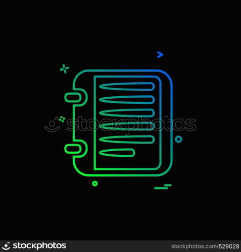 Document icon design vector
