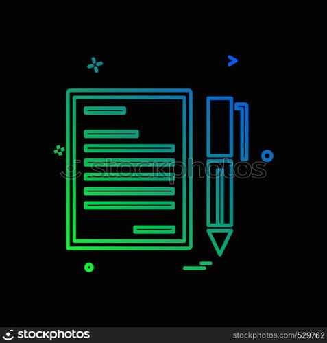 Document icon design vector
