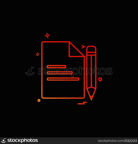 Document icon design vector