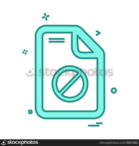 Document icon design vector