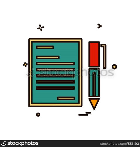 Document icon design vector