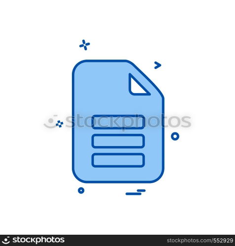 Document icon design vector