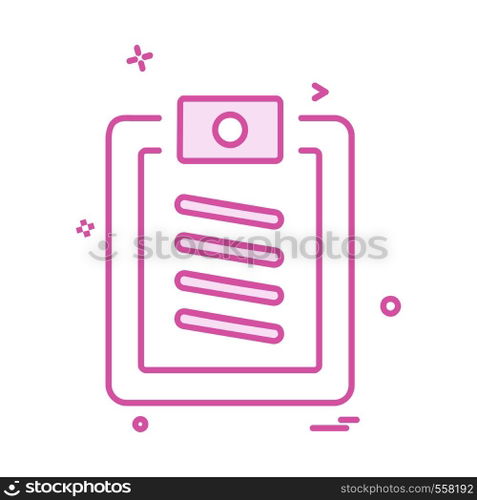 Document icon design vector