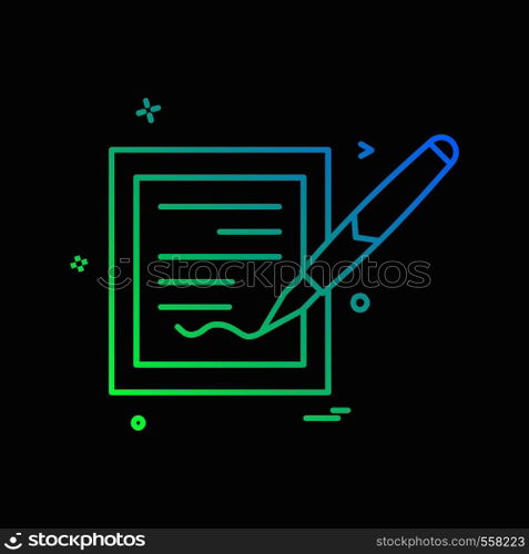 Document icon design vector