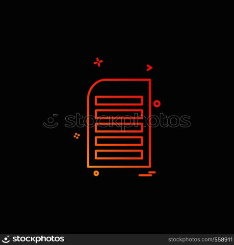 Document icon design vector