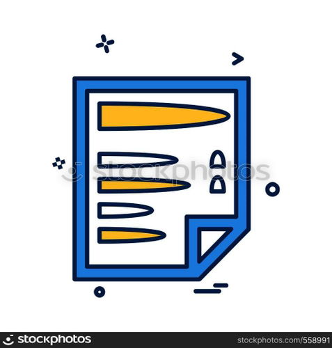 Document icon design vector