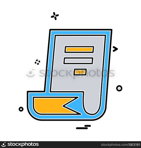 Document icon design vector