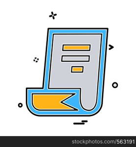 Document icon design vector