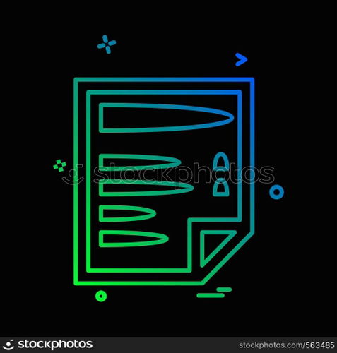 Document icon design vector