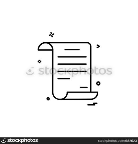 Document icon design vector