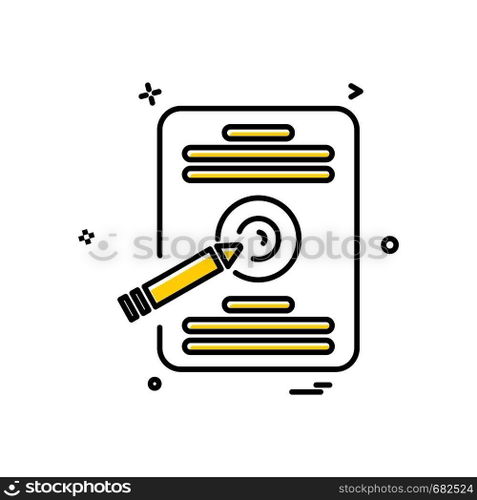 Document icon design vector
