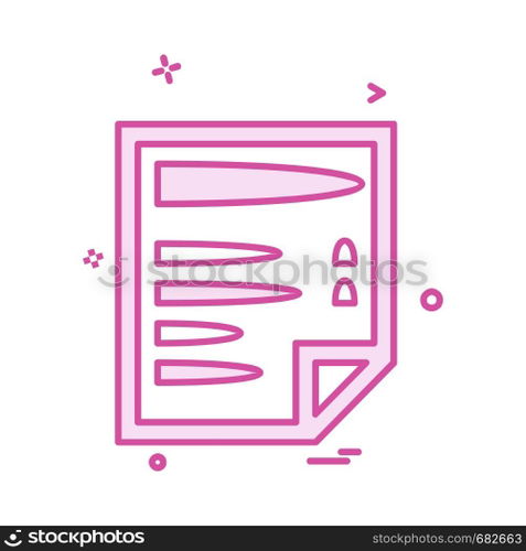 Document icon design vector 