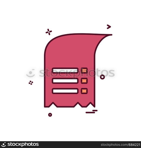 Document icon design vector