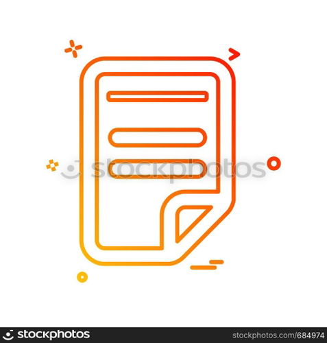 Document icon design vector