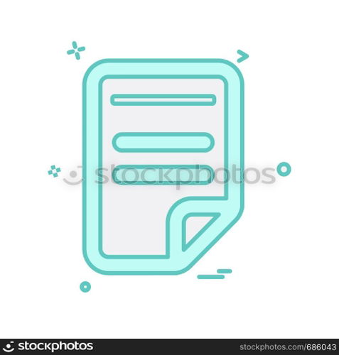 Document icon design vector