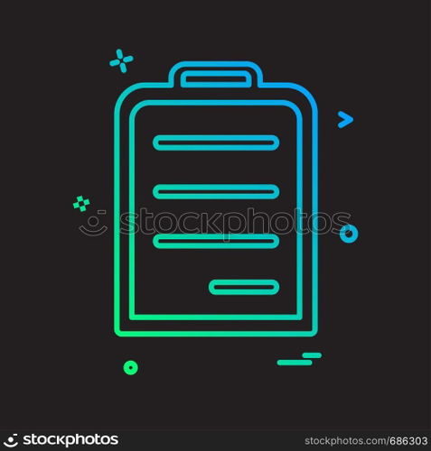 Document icon design vector