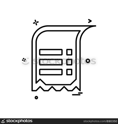 Document icon design vector
