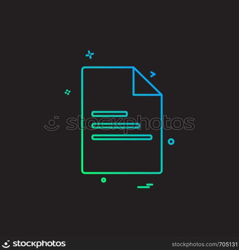 Document icon design vector