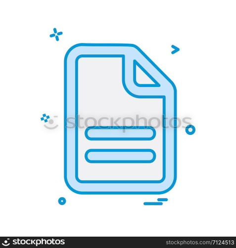 Document icon design vector