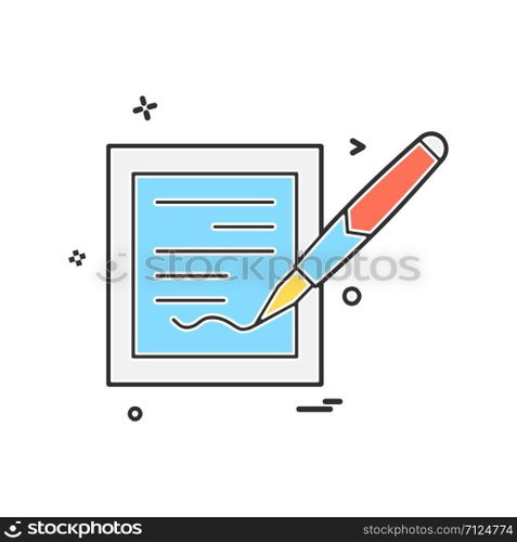 Document icon design vector