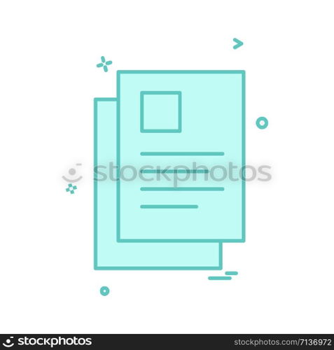 Document icon design vector
