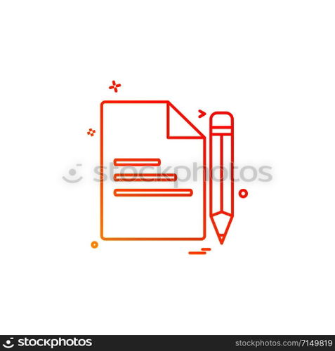 Document icon design vector 