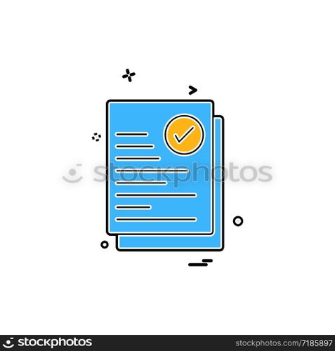 Document icon design vector