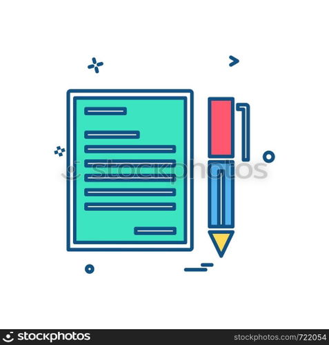 Document icon design vector