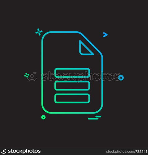 Document icon design vector